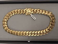 Gold Bonded Cuban Link Chain - 24mm Links,  24” Inches In Length, 859.1 Grams