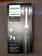 Philips Sonicare 4100 Sonic Electric Toothbrush Black, Pressure Sensor, 2 Speeds