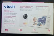 VTech Pan & Tilt Baby Video Monitor/Nursery Camera Advanced HQ Max White 7 inch