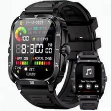 🔥 Military Smart Watch Men Android Rugged Tactical Fitness Tracker new