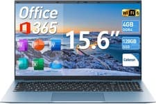 2026 New 15.6" Windows 11 Laptop, Intel Celeron 4GB RAM 128GB SSD, Business